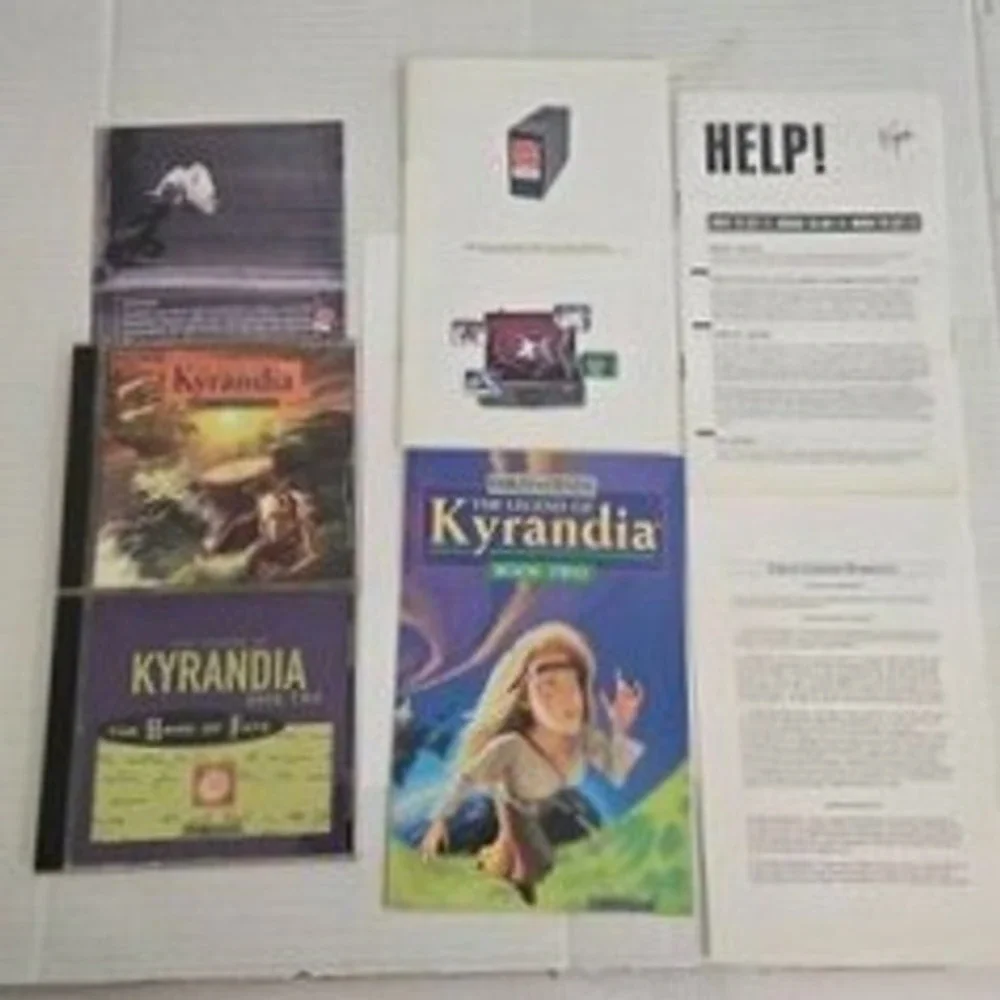 Legend of Kyrandia Book 2 3 PC CD‎ ROM Big Box Components Manuals Westwood 1994